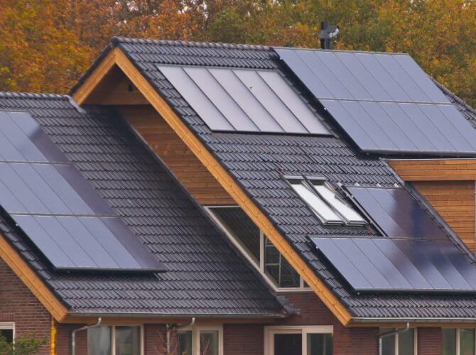 Solar Panel and Metal Roofing