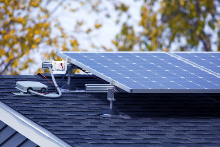 Solar panel installation